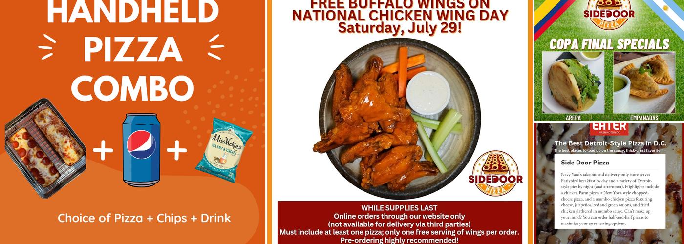 Side Door Pizza Menu