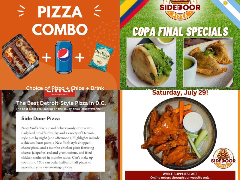 Side Door Pizza Menu