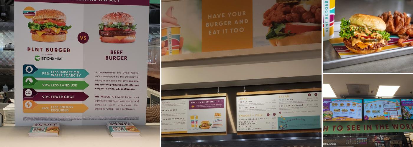 PLNT Burger Menu