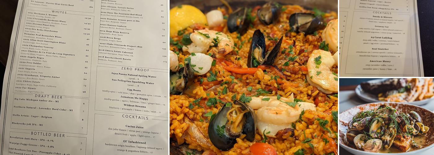 Olin Bar & Kitchen Menu