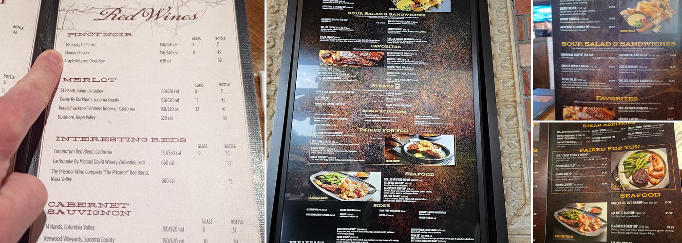 Saltgrass Steak House Menu