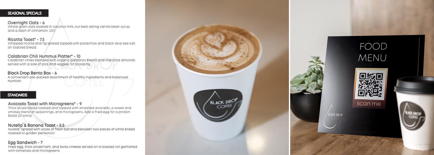 Black Drop Coffee Menu