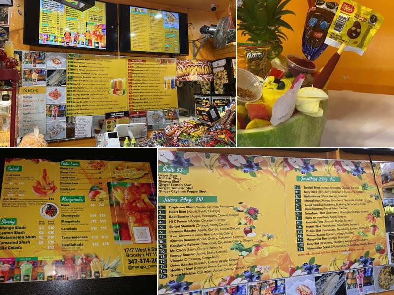 Mango Mania Menu