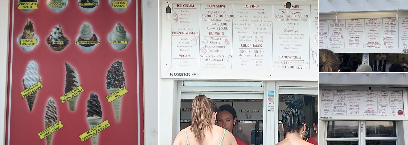 Marvel Frozen Dairy Menu