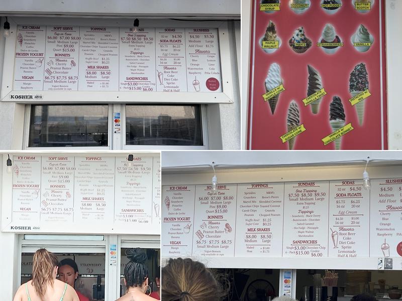 Marvel Frozen Dairy Menu