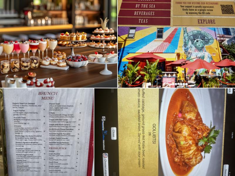 Mishka SoHo Restaurant Menu