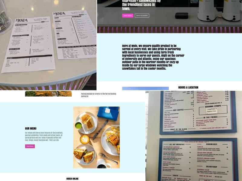 Melo Coffee & Kitchen Menu