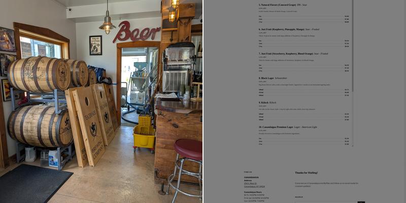 Frequentem Brewing Co. Menu