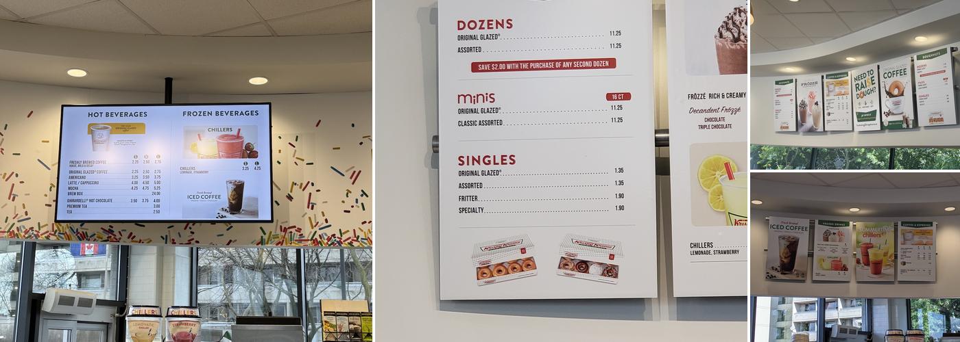 Krispy Kreme Doughnuts Menu