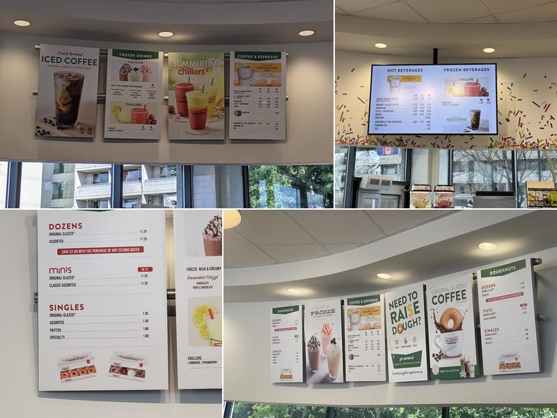 Krispy Kreme Doughnuts Menu