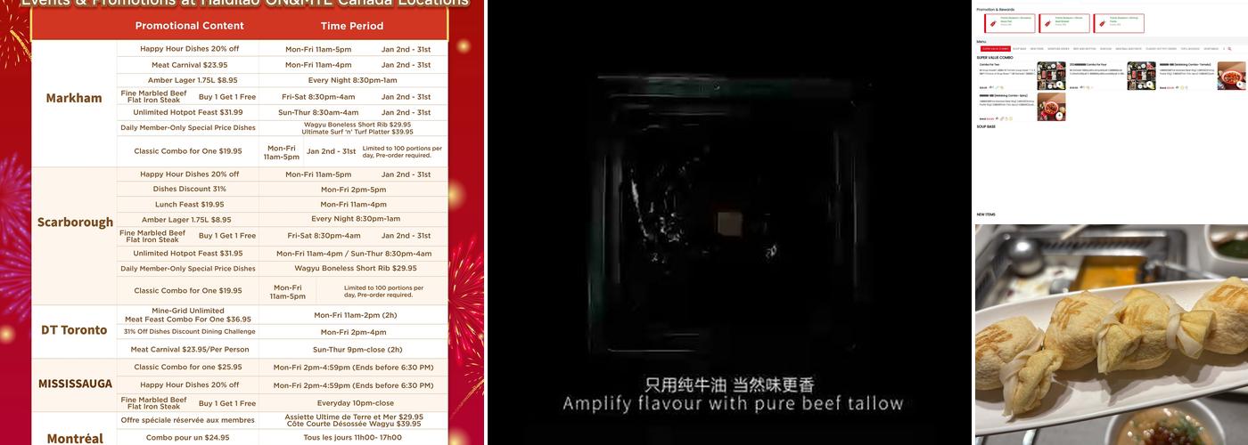 Haidilao Hot Pot Markham Menu