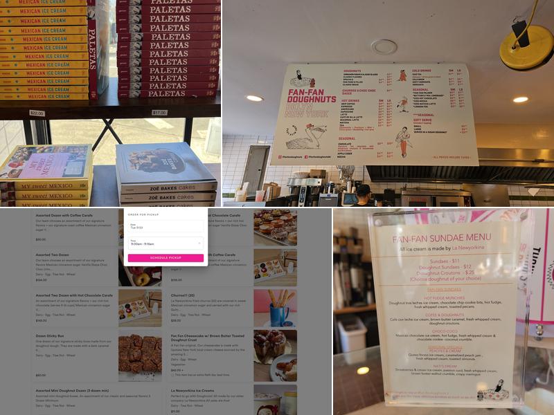 Fan Fan Doughnuts Menu