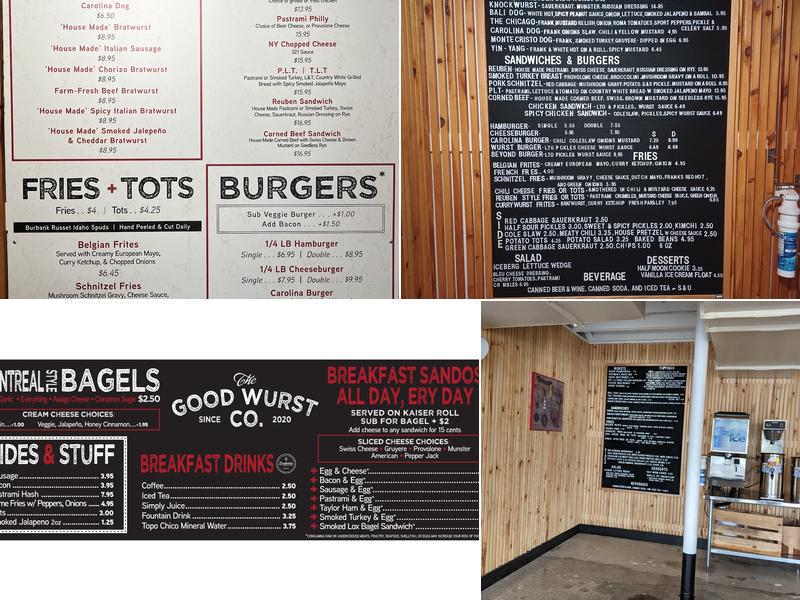 The Good Wurst Company Menu