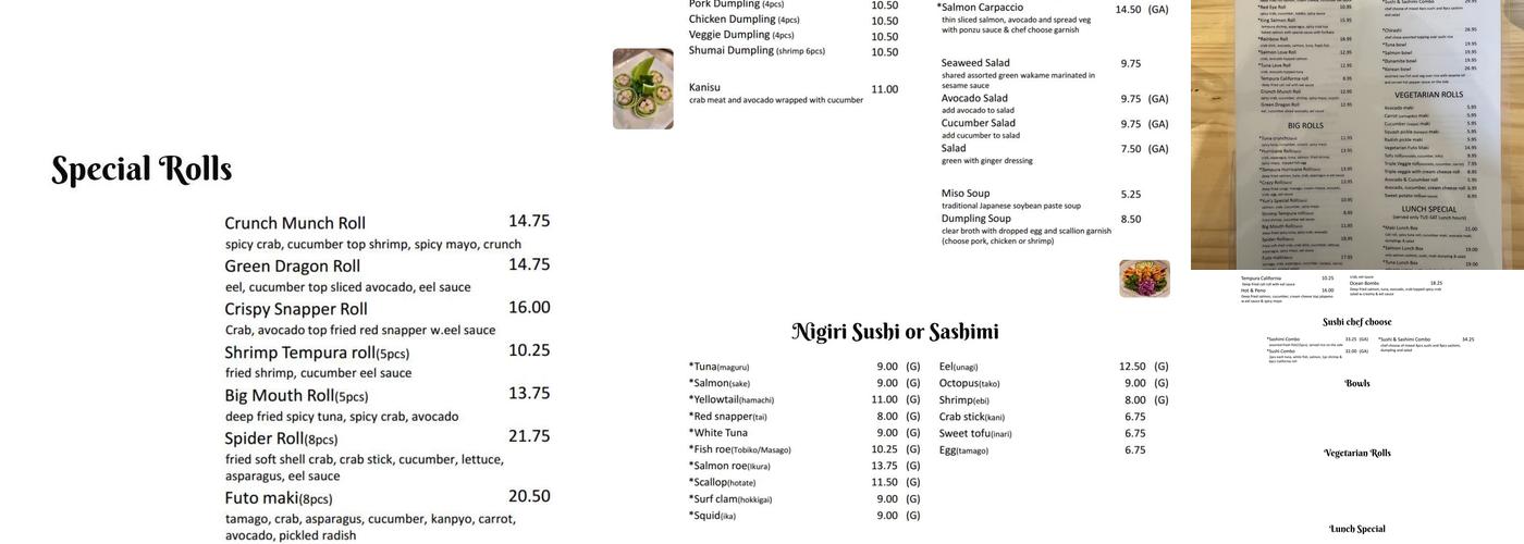 HAKO Menu