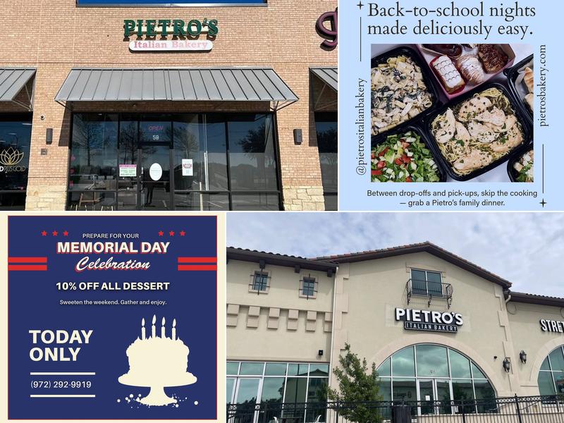 Pietro's Italian Bakery 6363 Dallas Pkwy Suite 211, Frisco