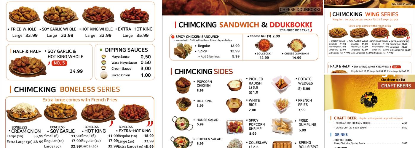 chimcking Menu