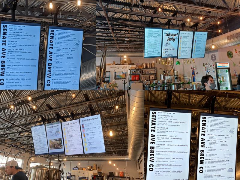 Senate Avenue Brewing Company Menu