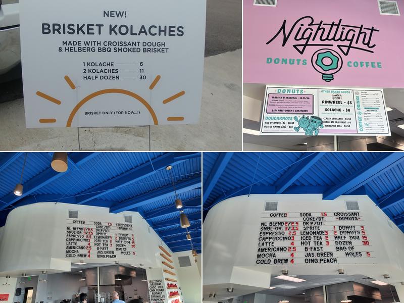 Nightlight Donuts & Coffee Menu