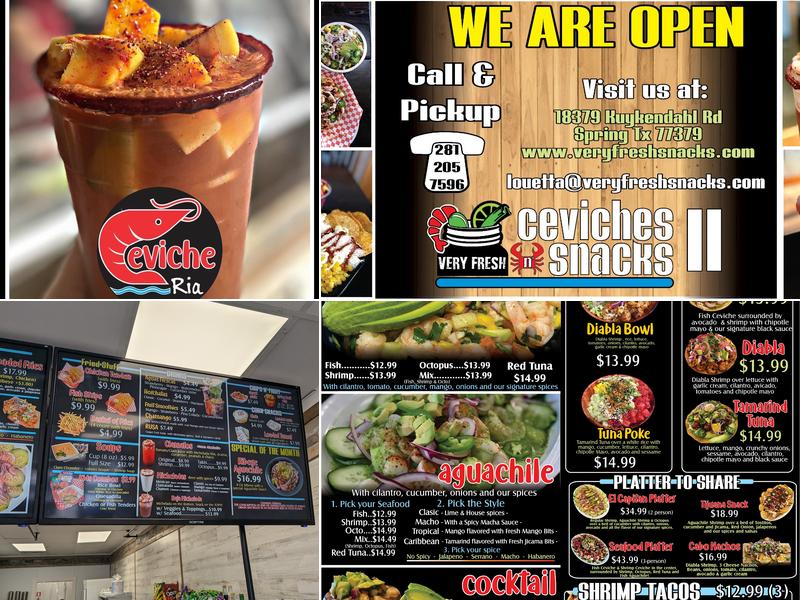 Ceviche Ria #2 Menu