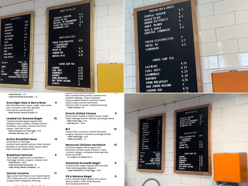 Active Passion Coffee & Cafe Menu