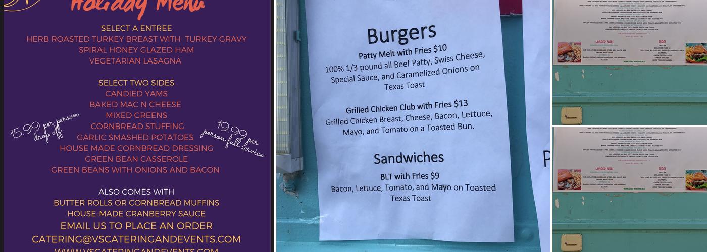 Burgerlicious Menu