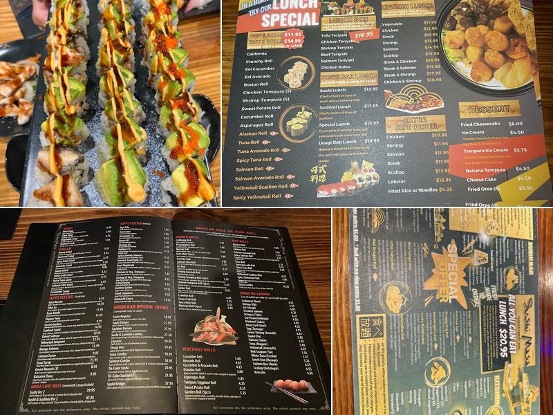 Sushi Masa Menu