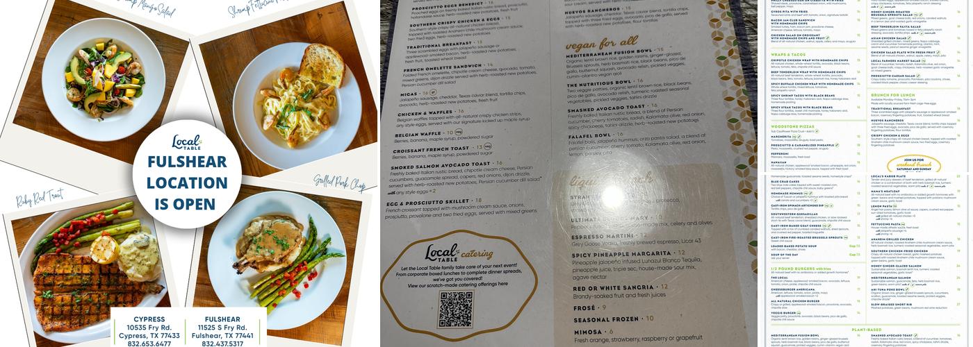 Local Table Menu