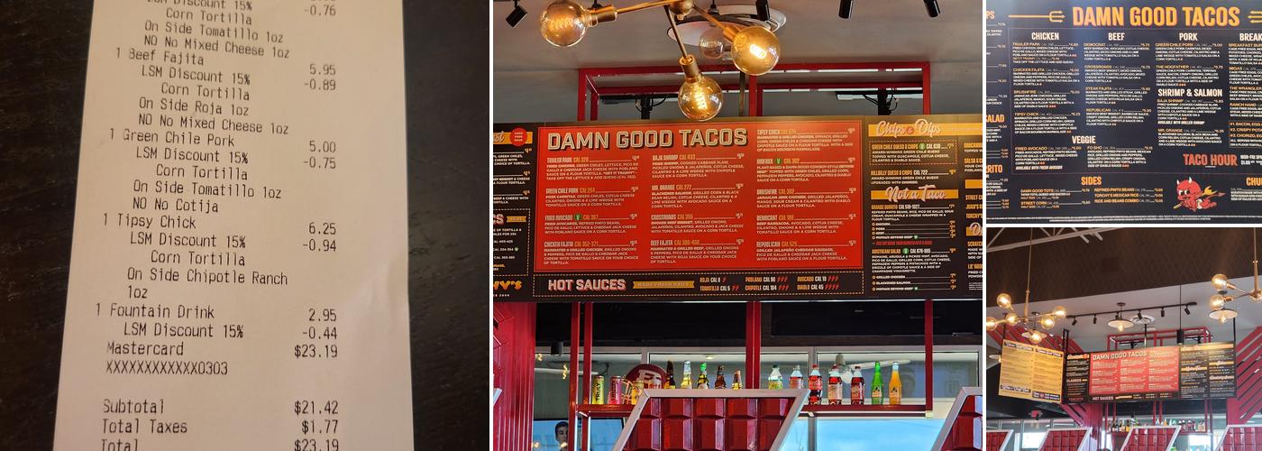 Torchy's Tacos Menu