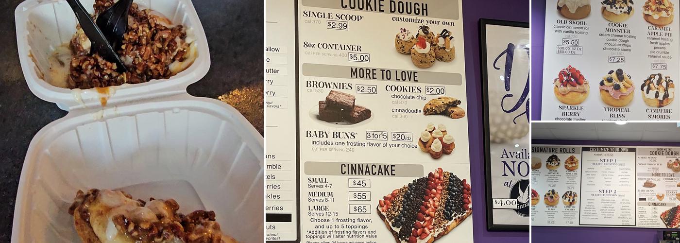 Cinnaholic Menu
