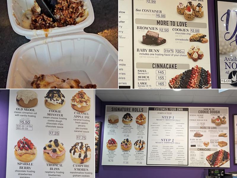 Cinnaholic Menu