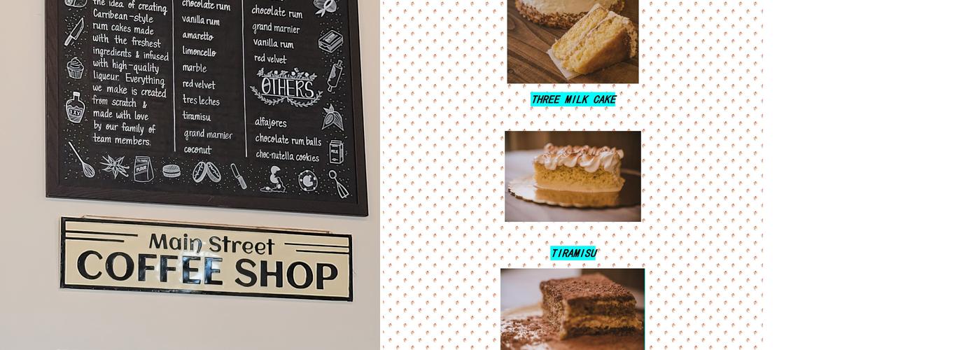 Rum Cakes Factory Menu