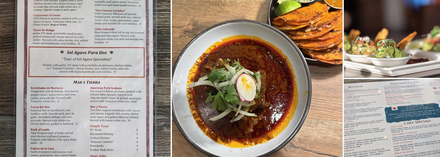 Sol Agave Menu
