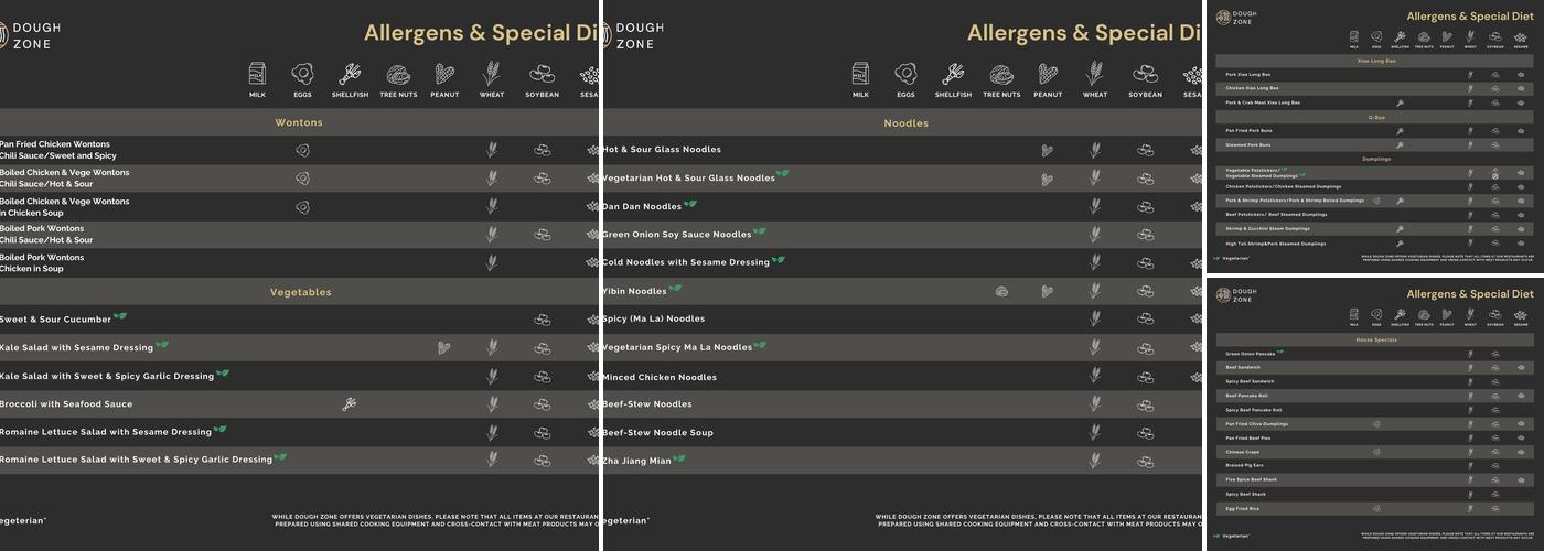 Dough Zone Dumpling House Renton Landing Menu