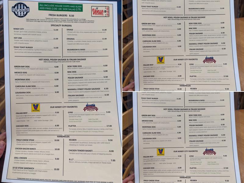 228 Tap House / the venue Menu