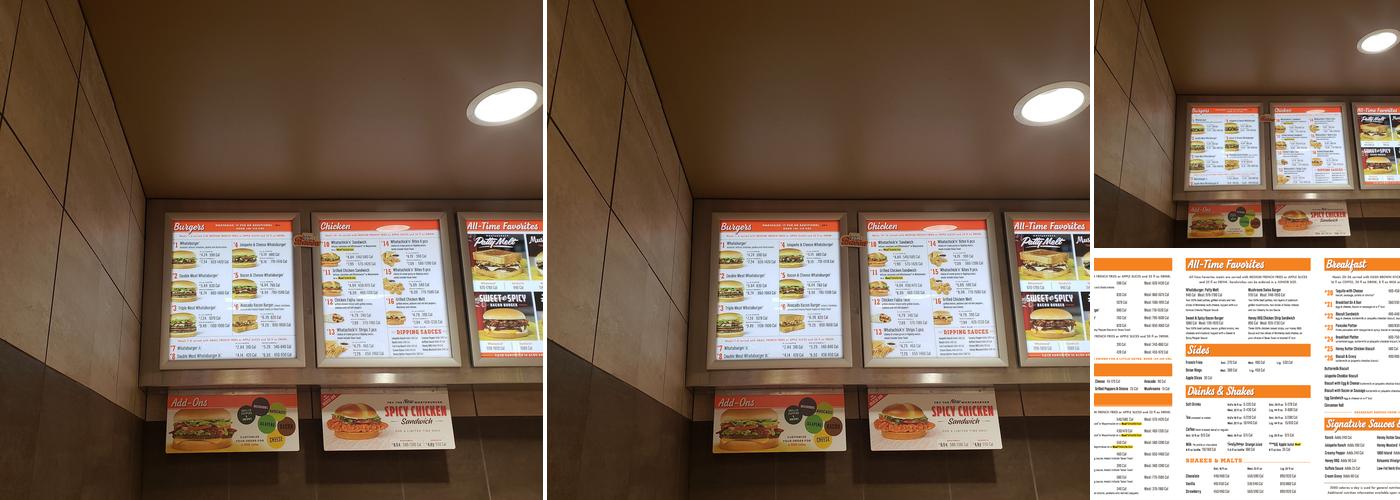 Whataburger Menu