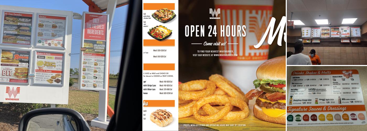 Whataburger Menu