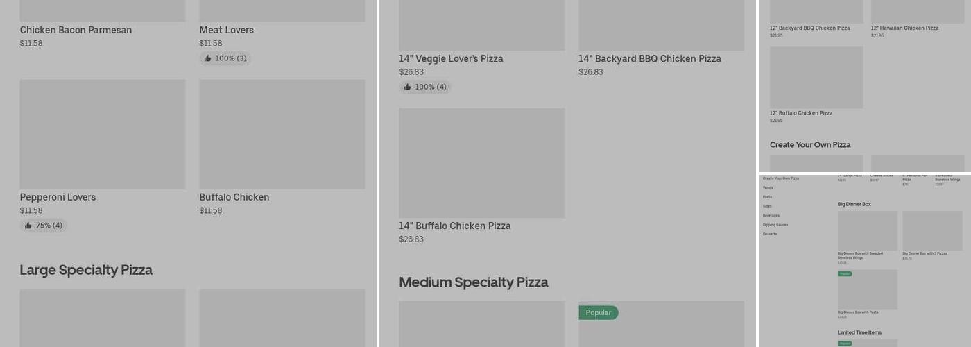 Pizza Hut Menu
