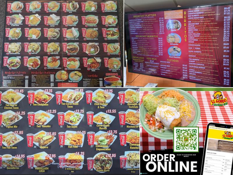 El Gordo Real Mexican Grill Menu