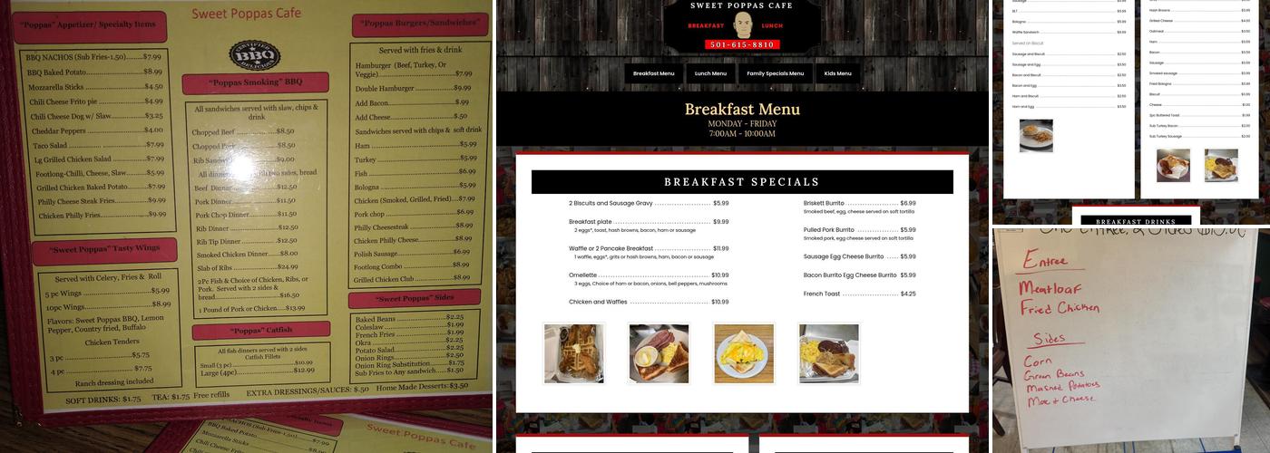 Sweet Poppas Cafe & Catering Menu