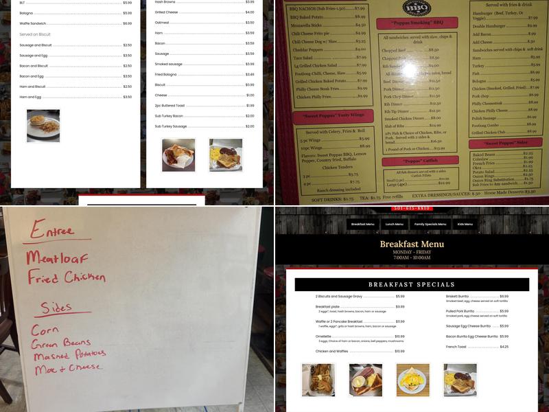 Sweet Poppas Cafe & Catering Menu