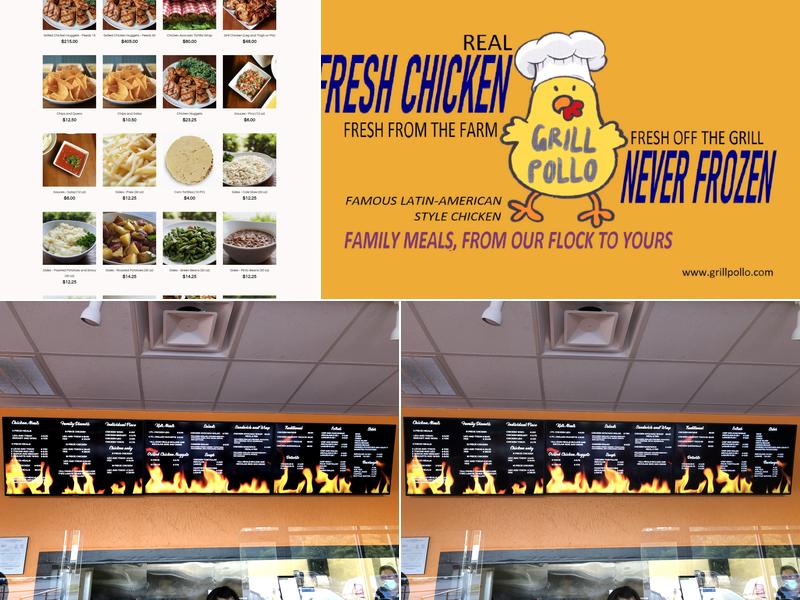 Grill Pollo Menu