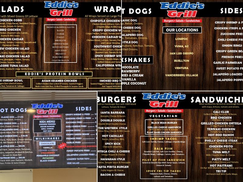 Eddie's Grill Buellton Menu