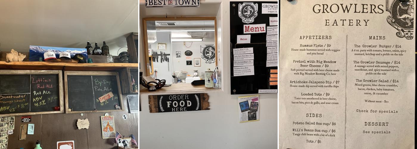 Big Meadow Brewing Company Menu