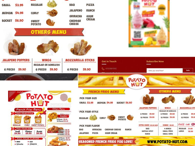 Potato Hut Menu