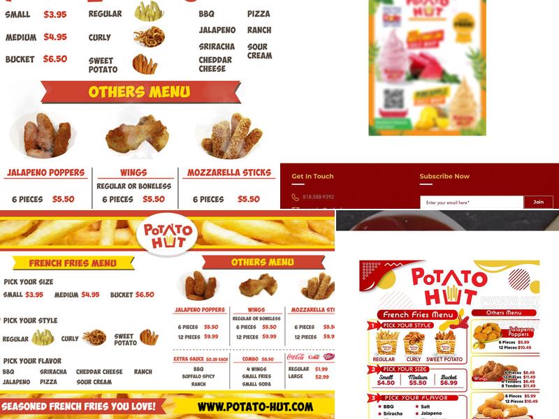 Potato Hut Menu