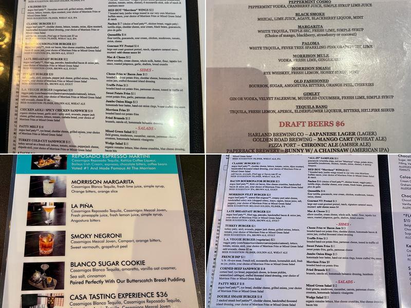 Morrison Burbank Menu
