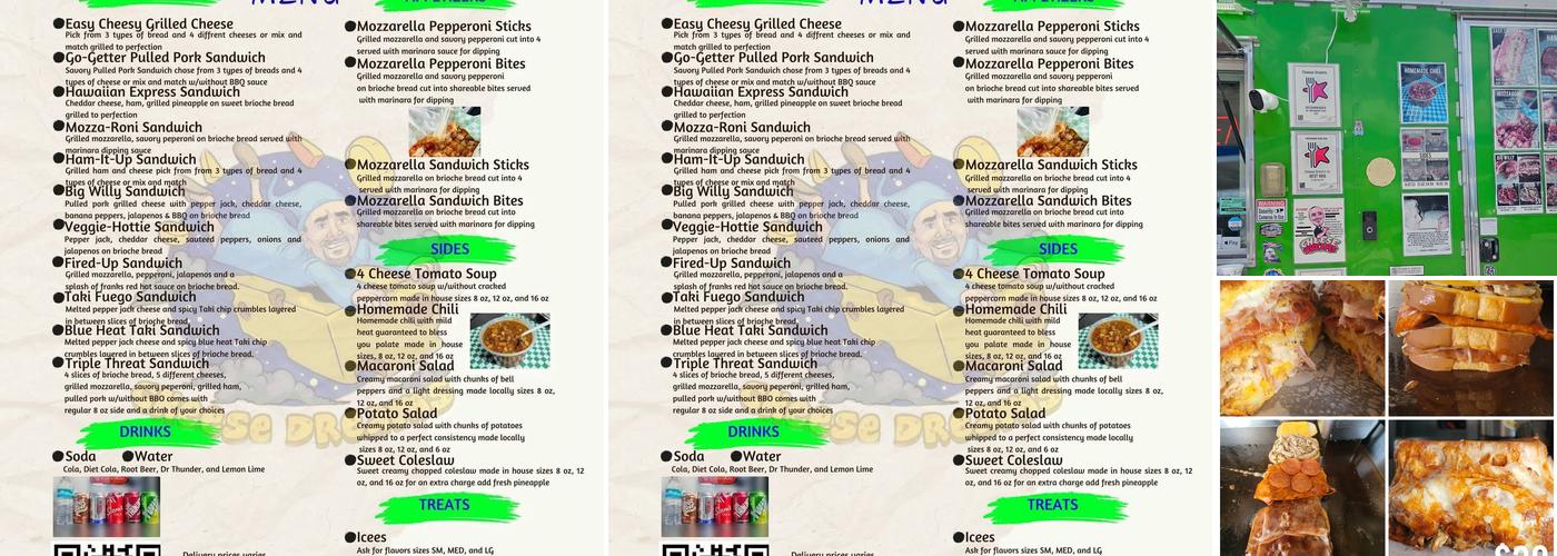 Cheese Dreams llc Menu
