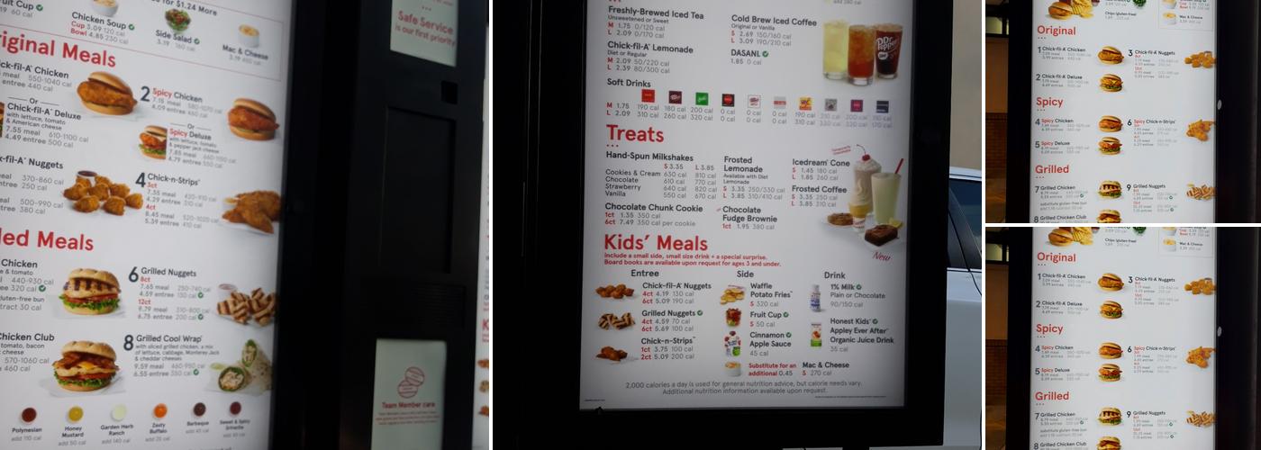 Chick-fil-A Menu
