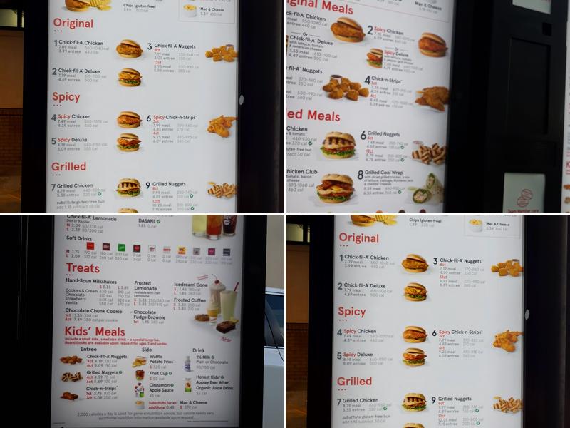 Chick-fil-A Menu