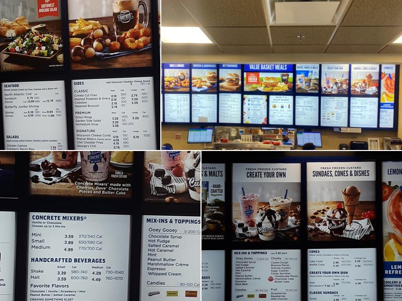 Culver’s Menu